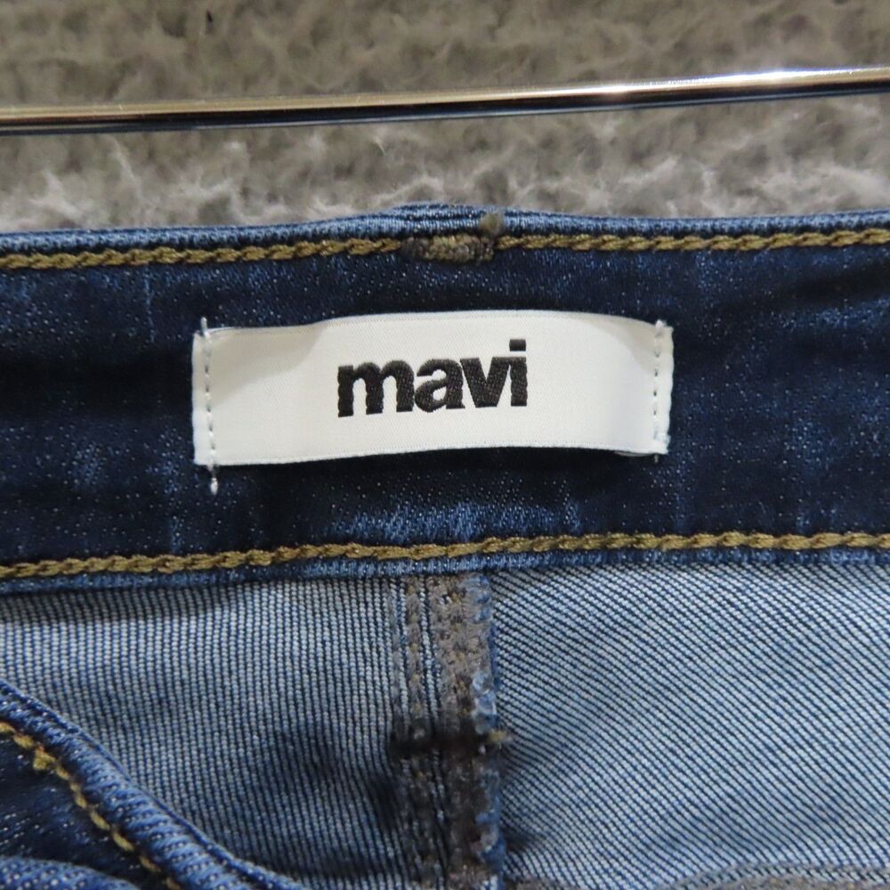 Mavi Jeans Alexa Womens 34 Mid Rise‎ Skinny Denim Stretch Cotton Blend Dark Wash - Picture 9 of 13